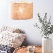 Burlap Easyfit Shade Natural and Ivory