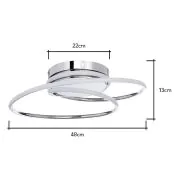 Rhona led flush ceiling fitting deals