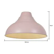 Glow Dome Easy Fit Ceiling Light Shade Pink BHS