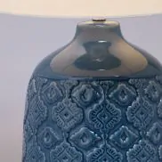 Cobalt blue ceramic sales table lamps