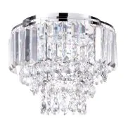 Paladina Small Flush Ceiling Light Chrome