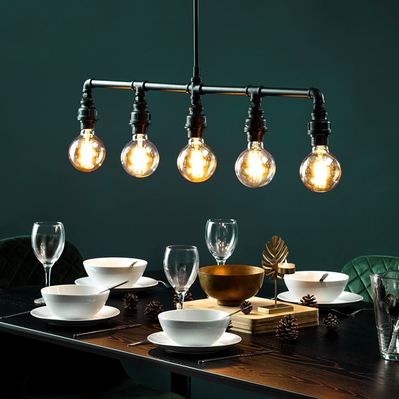 Quinn 5 Light Diner Bar Pendant